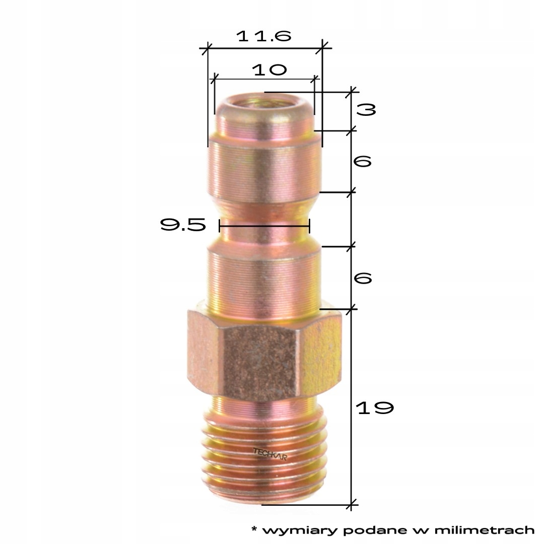 Szybkozłącze gniazdo 1/4 gwint M22 złączka adapter do myjki pistoletu lancy
