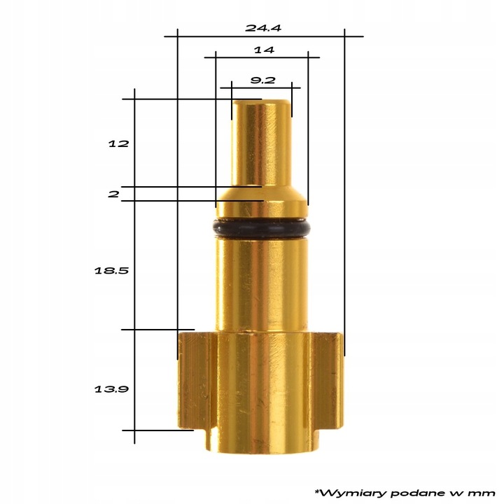 Złączka Lavor Parkside 1/4 F bayonet Aluminiowa 3