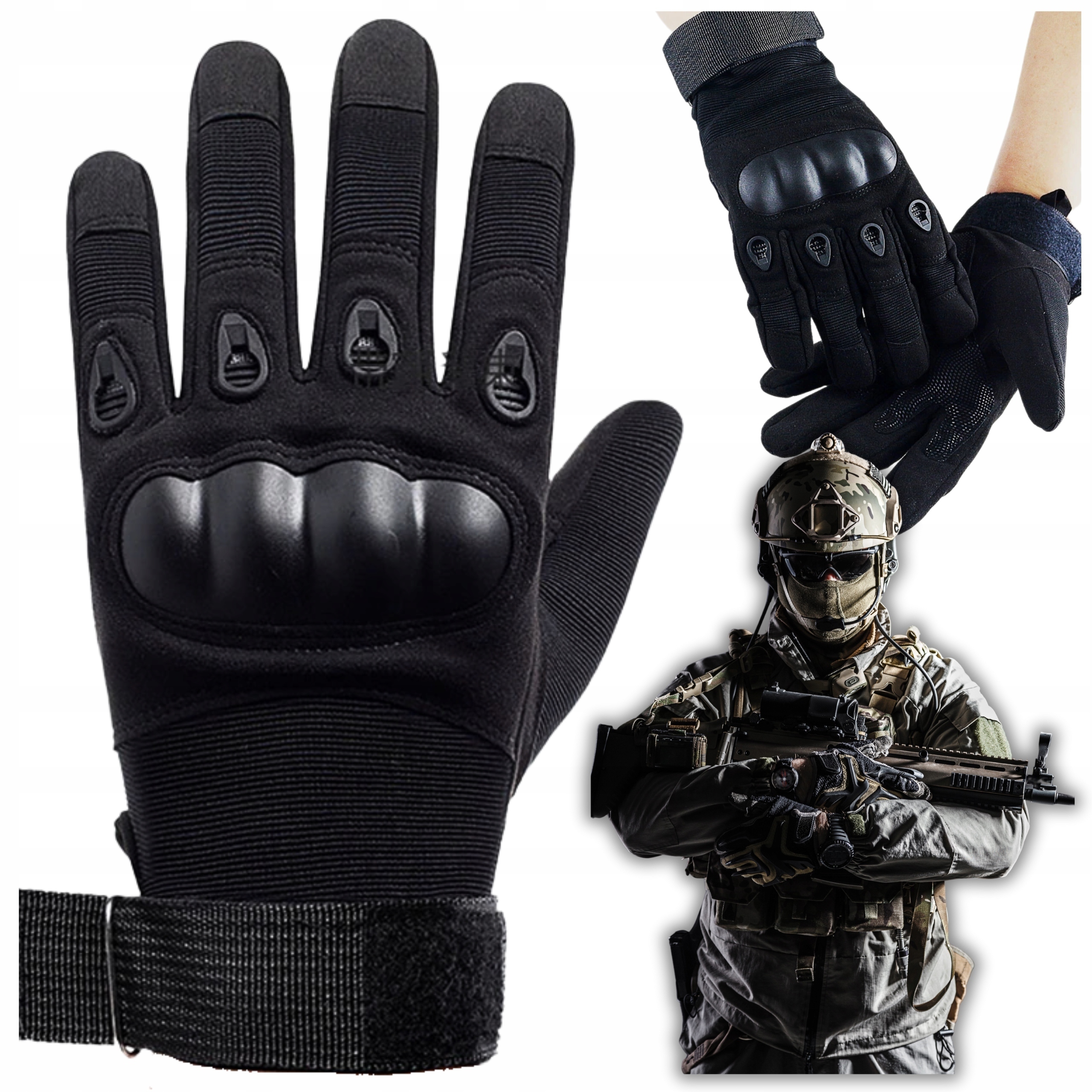 Rękawice Rękawiczki Taktyczne Sportowe Survival Survivalowe Dotykowe Roz XL 8