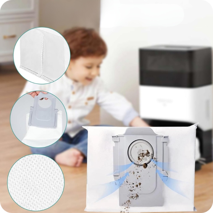 DUŻY ZESTAW do Roborock Q8 Max/ Max+ Q5 Pro/Pro+ worki mopy filtrySzczotki - miniatura 3
