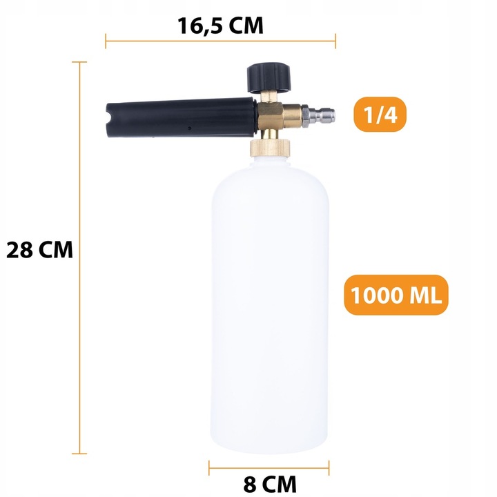 ZESTAW PISTOLET DO MYJKI CIŚNIENIOWEJ KARCHER 22MM 5X DYSZA PIANOWNICA 1L 14