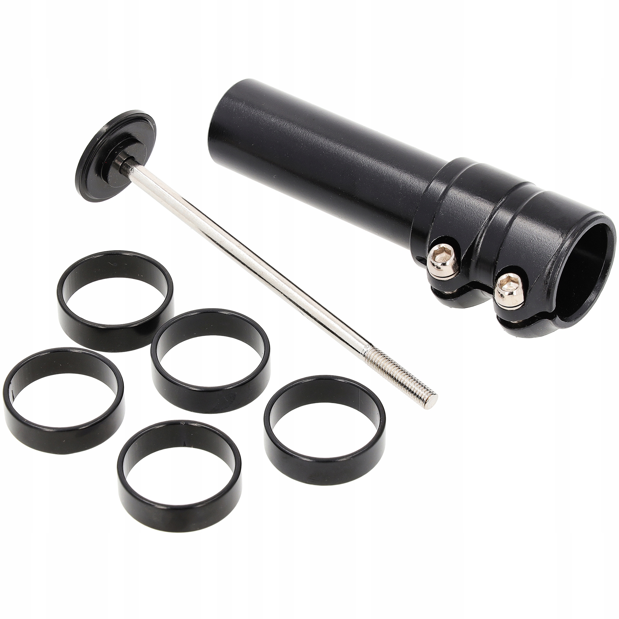 ADAPTER PRZEDŁUŻKA WSPORNIKA KIEROWNICY A-HEAD DO ROWERU PRZEDŁUŻACZ CZARNY 2