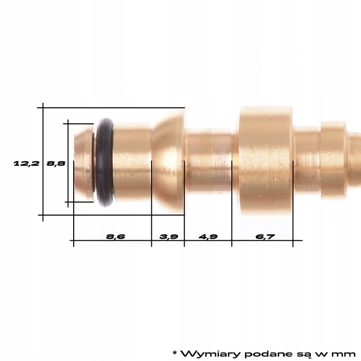 Adapter redukcja złączka węża do Lavor wtyk M22 4