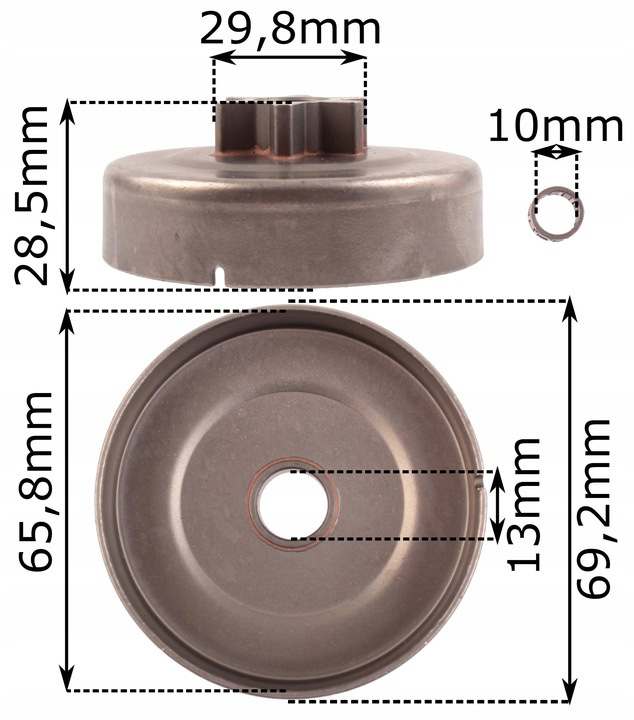 BĘBEN KOSZ + SPRZĘGŁO DO STIHL MS181 MS210 MS211 MS230 MS231 MS250 MS251