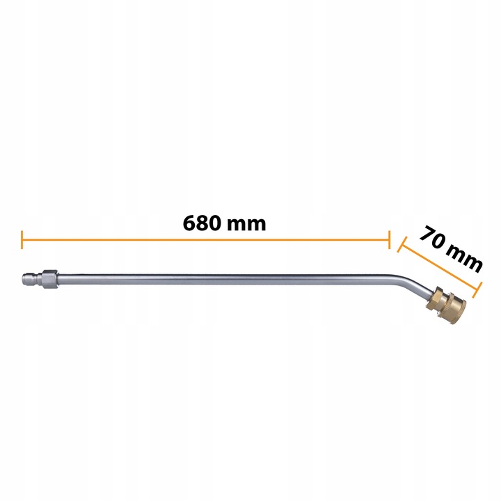 PRZEDŁUŻKA DŁUGA LANCA 70CM DO MYJKI SZYBKOZŁĄCZKA 1/4” ZAGIETA 30° LAVOR 3