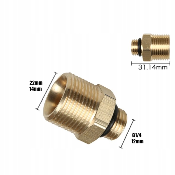 Adapter BOSCH GXP, STANLEY Fatmax do KARCHER K2-K7  Gwint M22x1,5 4