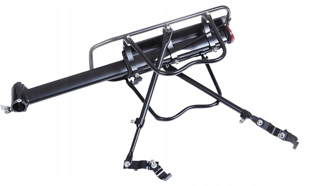 BAGAŻNIK ROWEROWY ALUMINIUM MOCNY TYLNY UNIWERSALNY 50KG NA ROWER 5