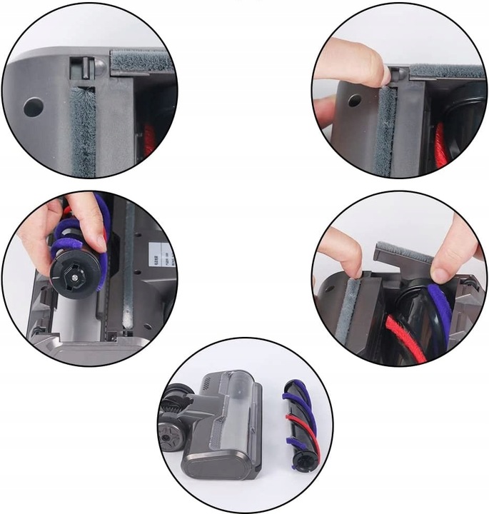 TURBO SZCZOTKA LED ELEKTROSZCZOTKA DO DYSON V7 V8 V10 V11 V15 4