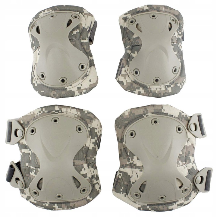 OCHRANIACZE WOJSKOWE TAKTYCZNE NA KOLANA ŁOKCIE ZIELONE MORO 13