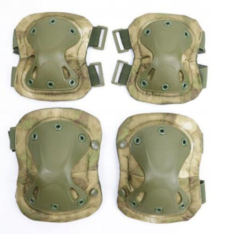 OCHRANIACZE WOJSKOWE TAKTYCZNE NA KOLANA ŁOKCIE ZIELONE MORO