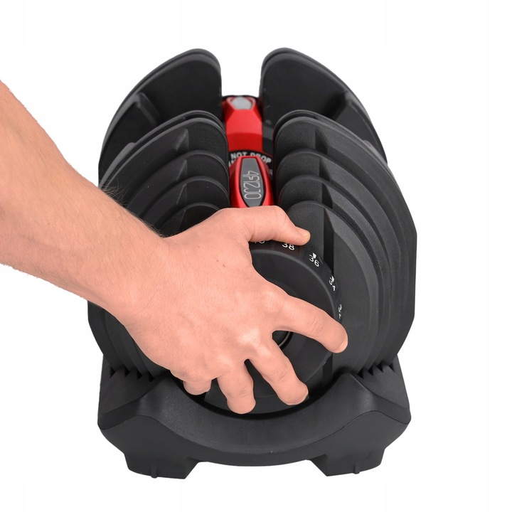 1x HANTEL REGULOWANY NOWOCZESNY SYSTEM REGULACJI HANTLA CIĘŻAR 5-40KG 13
