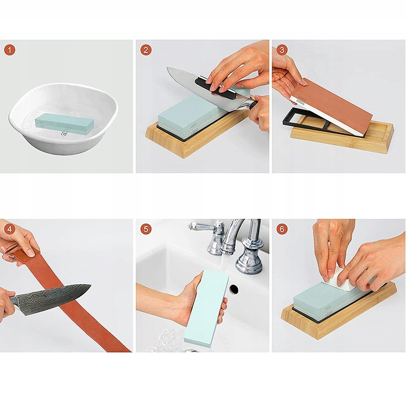 OSTRZAŁKA DO NOŻY KAMIEŃ WODNY Osełka KAMIENIE 400/1000 3000/8000 PASEK 8