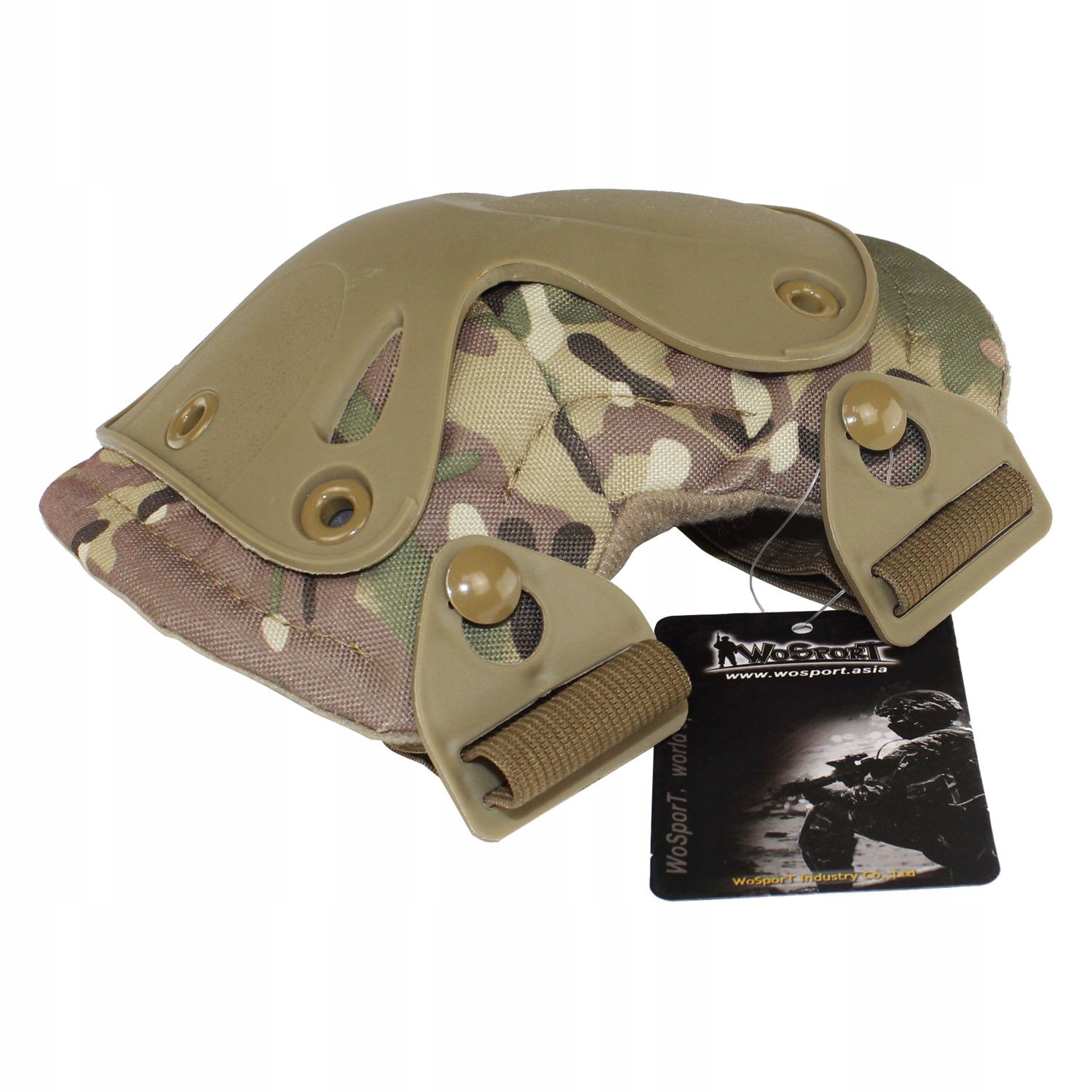 OCHRANIACZE WOJSKOWE TAKTYCZNE NA KOLANA ŁOKCIE ZIELONE MORO 16