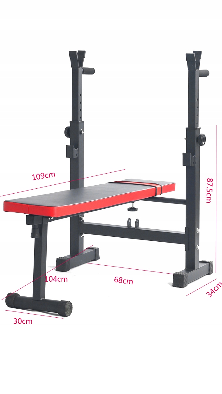 ławka treningowa do ćwiczeń ze stojakami ławeczka Profesjonalna 8