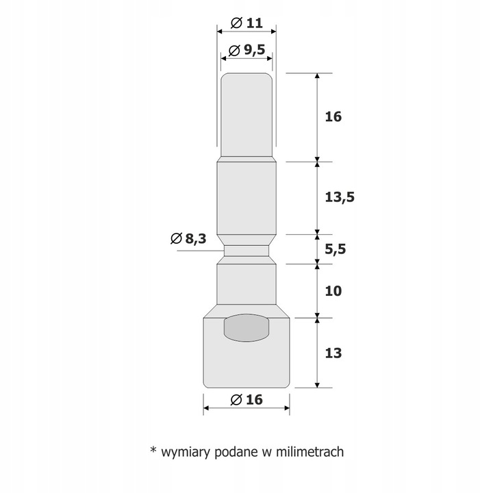 Adapter 13430 redukcja do Kranzle M22 wtyk K 1050 D10 szybkozłącze myjki 3