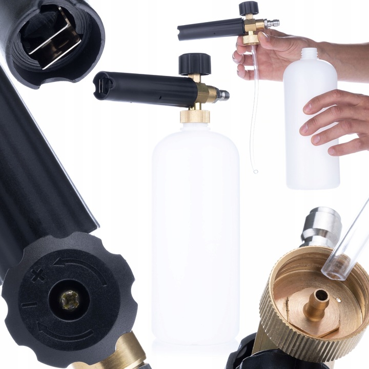 ZESTAW PISTOLET DO MYJKI CIŚNIENIOWEJ KARCHER 22MM 5X DYSZA PIANOWNICA 1L 13