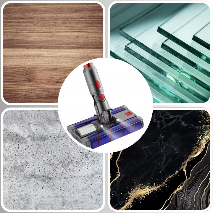 PODWÓJNA TURBO SZCZOTKA MIĘKKA ELEKTROSZCZOTKA DO DYSON V7 V8 V10 V11 V15 10