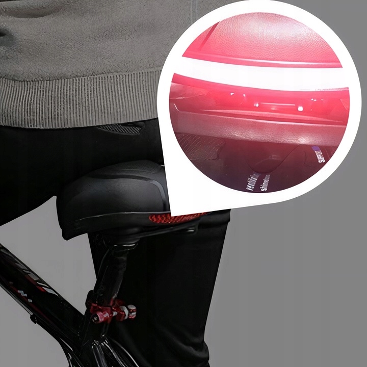 WYGODNE SIODEŁKO ROWEROWE MIĘKKIE DUŻE SZEROKIE MIEJSKIE SIODŁO NA ROWER 11