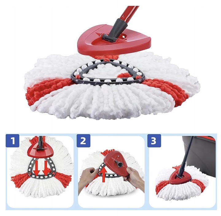 10 X WKŁAD DO MOPA VILEDA EASY WRING CLEAN TURBO OBROTOWEGO ULTRA CHŁONNE