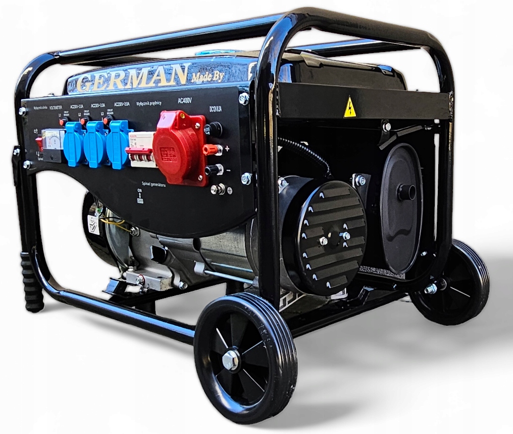 AGREGAT PRĄDOTWÓRCZY A8 5,2kW KOŁA MIEDŹ prądu AVR+ MIEDZIANY STOJAN GERMAN