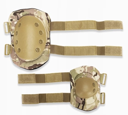 OCHRANIACZE WOJSKOWE TAKTYCZNE NA KOLANA ŁOKCIE ZIELONE MORO 8