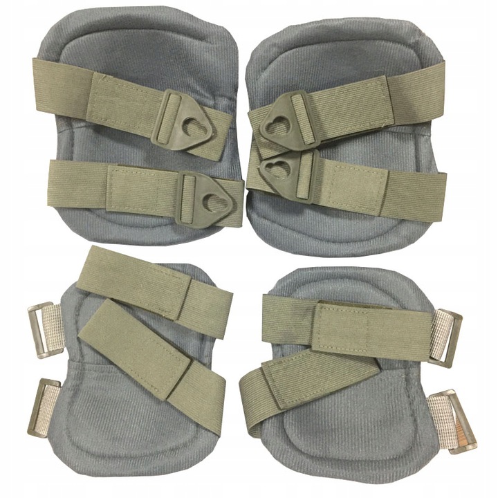 OCHRANIACZE WOJSKOWE TAKTYCZNE NA KOLANA ŁOKCIE ZIELONE MORO 15