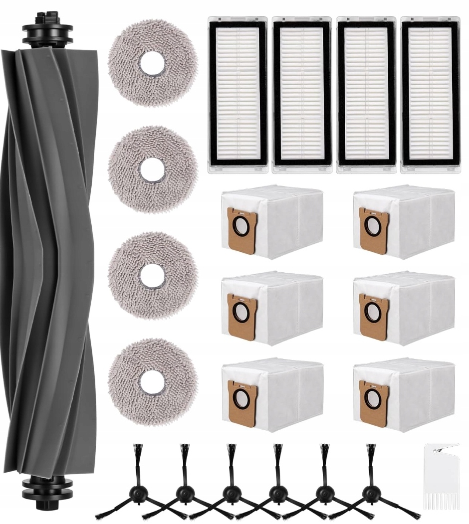 ZESTAW SZCZOTKI FILTRY MOP WORKI DO ODKURZACZ DREAME L20 ULTRA Complete L30 2