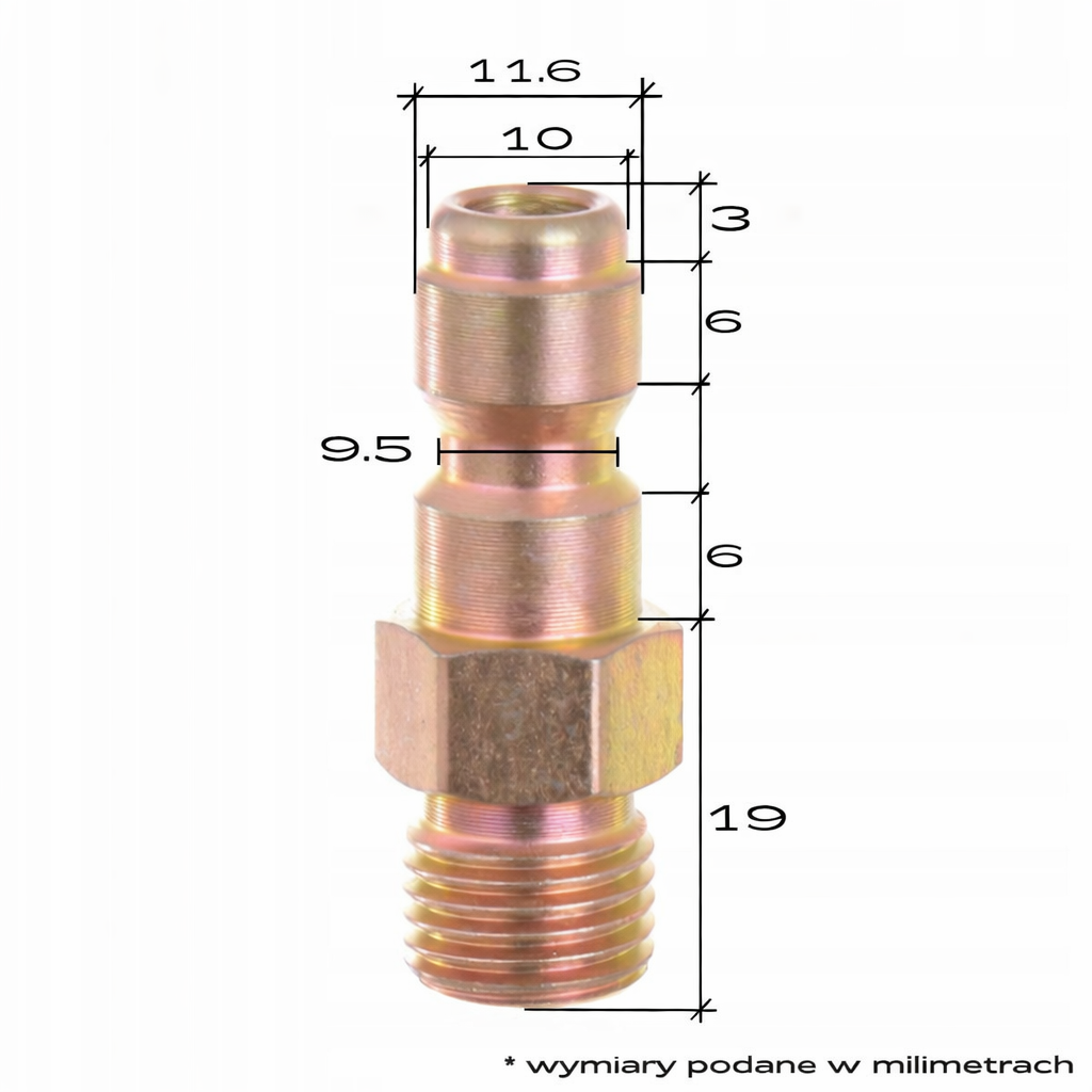 Szybkozłącze gniazdo M18 złączka adapter do myjki szybkozłączka 4