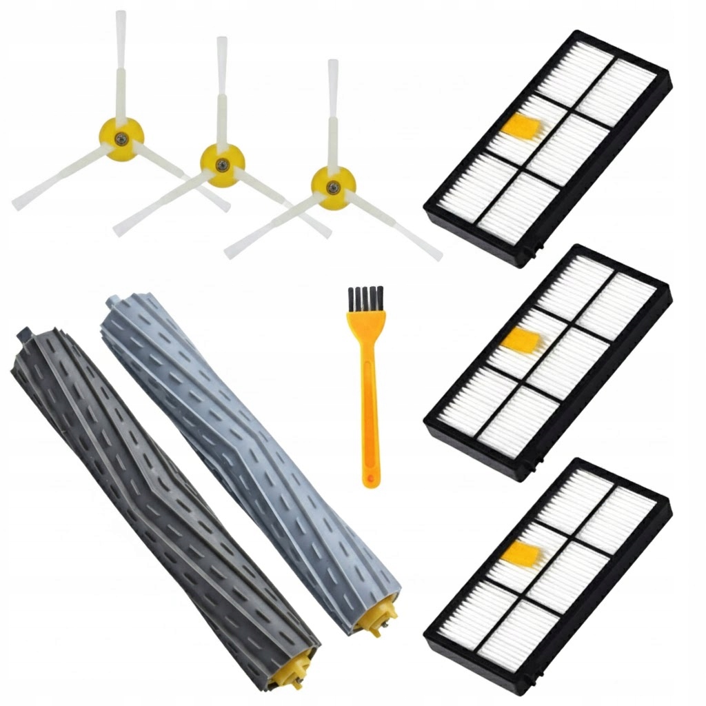 ZESTAW FILTRY SZCZOTKI ROLKI do iRobot ROOMBA 966 976 800 900 980 8xx 9xx