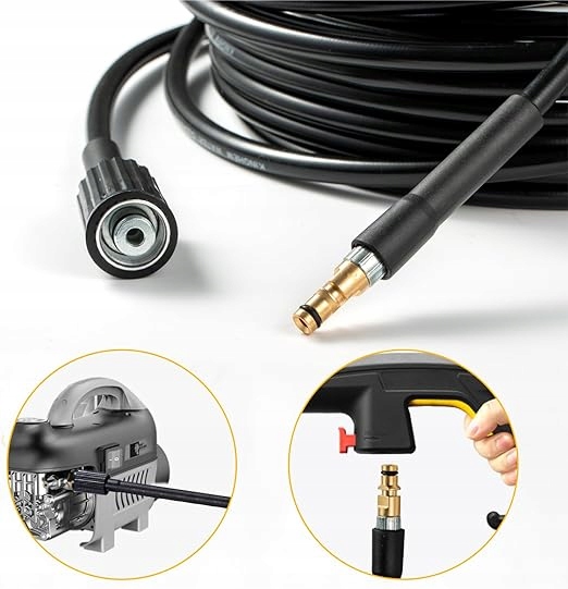 WĄŻ 5M DO MYJKI KARCHER K2 K3 K4 K5 PRZEWÓD M22 WYTRZYMAŁY 3