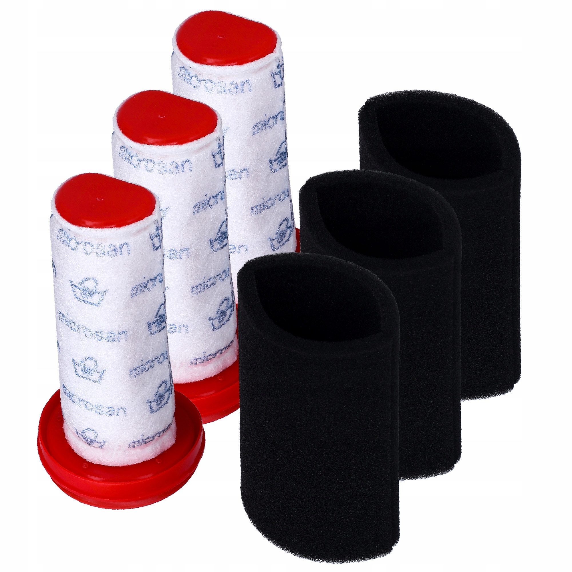 3x Filtr zmywalny Filtry do odkurzacza Bosch Seria Serie 4 Flexxo + Pędzel 3