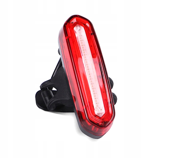LAMPKA ROWEROWA TYLNA LAMPA NA ROWER AKUMULATOR TYŁ COB USB MOCNA 120LM ABS 2