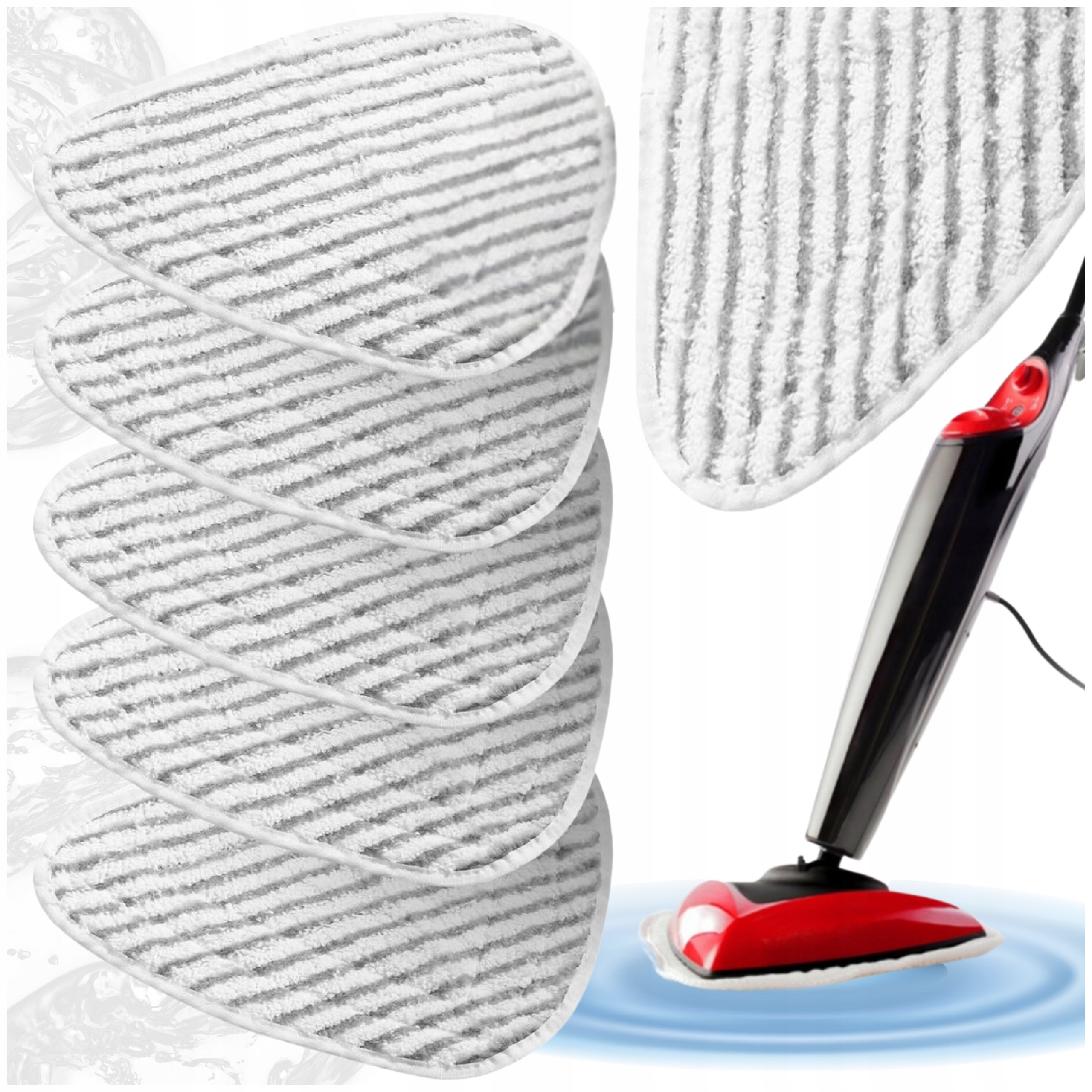 5x WKŁAD NAKŁADKI do MOPA PAROWEGO VILEDA STEAM PLUS CHŁONNE WIELORAZOWE 5