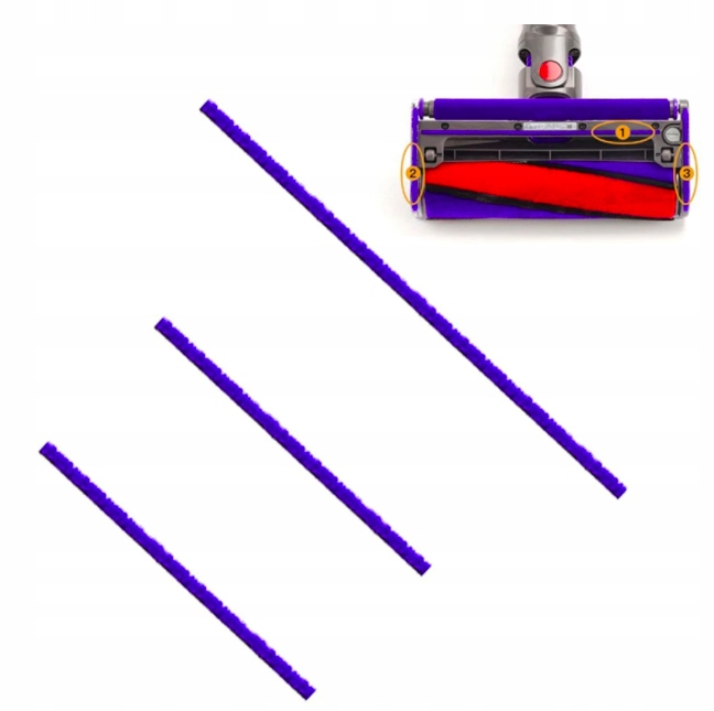 Zestaw wymiennych pasków Miękkie włosie do Dyson V7 V8 V10 V11 BISANTI