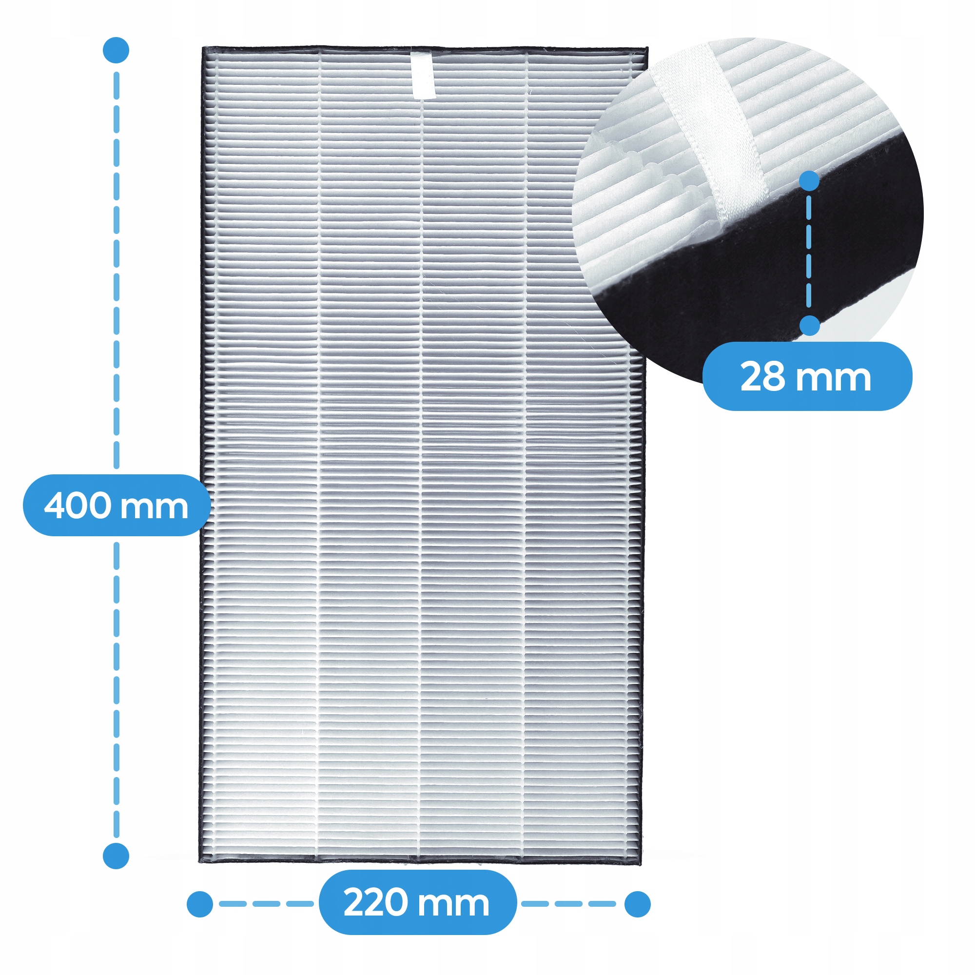 Filtr HEPA do oczyszczacz powietrz SHARP KC-D40EU 6