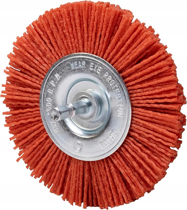 SZCZOTKA NA WIERTARKĘ NYLONOWA TARCZOWA DO DREWNA METAL 100mm ULTRA QUALITY 2