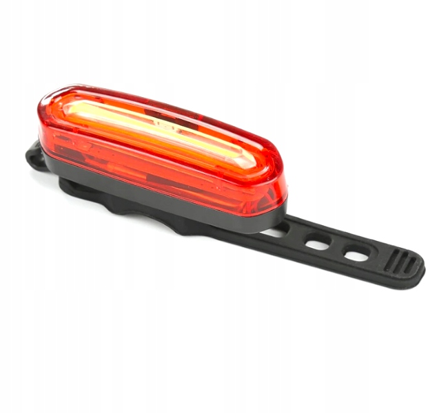 LAMPKA ROWEROWA TYLNA LAMPA NA ROWER AKUMULATOR TYŁ COB USB MOCNA 120LM ABS 4