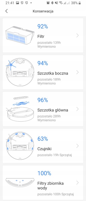 SZCZOTKA GŁÓWNA DO XIAOMI MI Robot Vacuum 1 2 RoboRock S50 S60 S5 S6 S5max