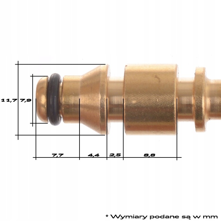 Zakucie + tuleja wtyk końcówka do zakucia na wąż DN6 do myjki NILFISK STIHL 2