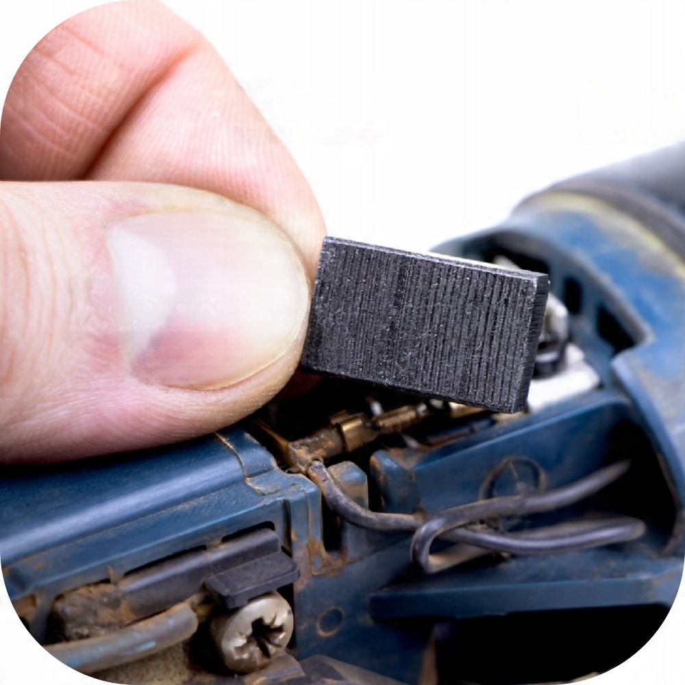 ZESTAW 10szt SZCZOTKI WĘGLOWE DO WIERTARKI SZLIFIERKI 6x9 6x10 7x11 15