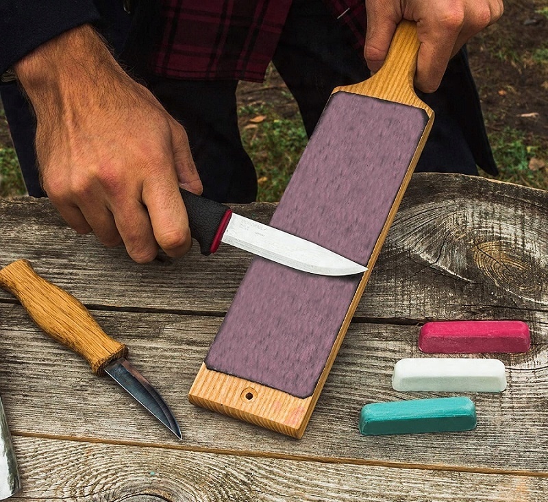 Pasek ze skóry bydlęcej Skórzana polerka do noży uniwersalna 11