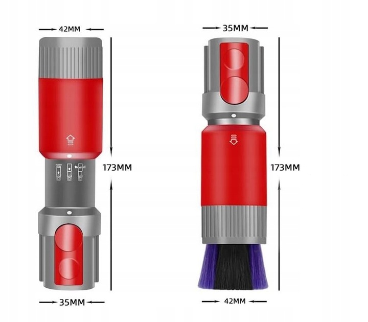 SZCZOTKA BEZ ZARYSOWAŃ do DYSON V7 V8 V10 V11 V15 KOŃCÓWKA SSAWKA