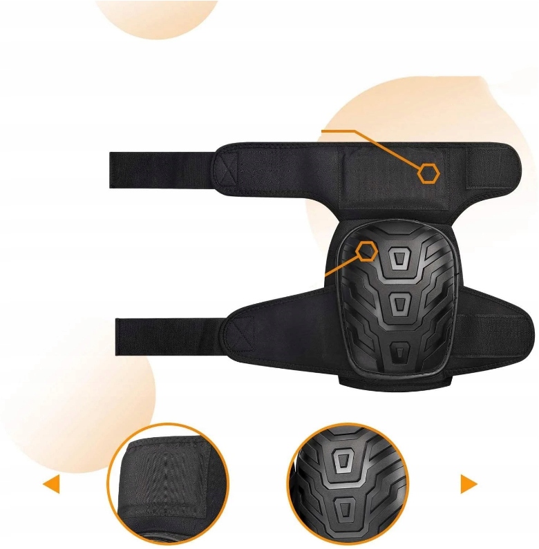 NAKOLANNIKI OCHRANIACZE ROBOCZE BUDOWLANE OGRODOWE ŻELOWE KOLANA OCHRONNE 5