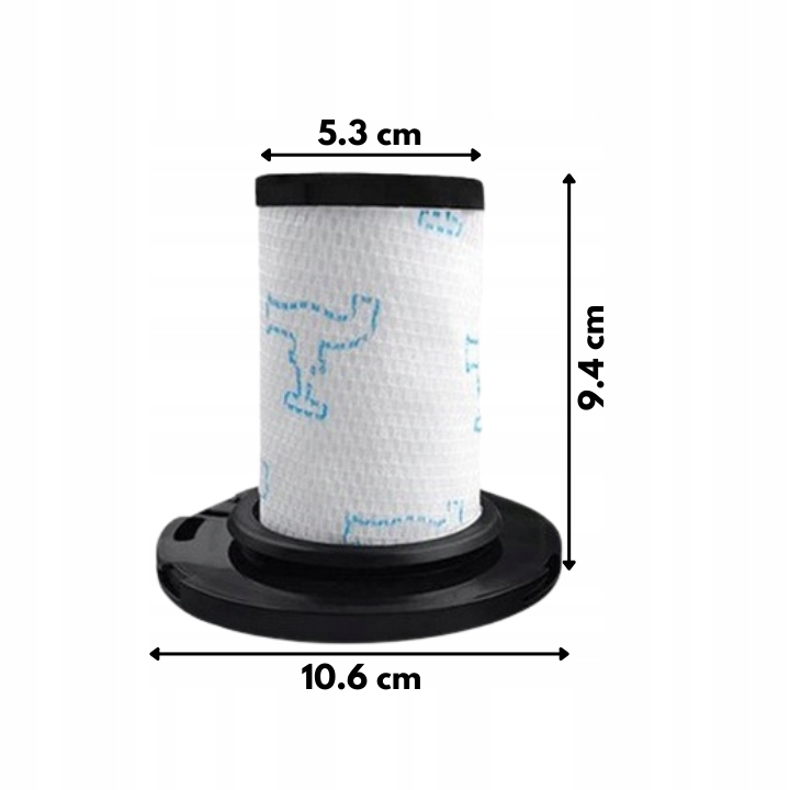 3x FILTR DO TEFAL ROWENTA X-FORCE FLEX 11.60 12.60 14.60 15.60 ZR009007 3