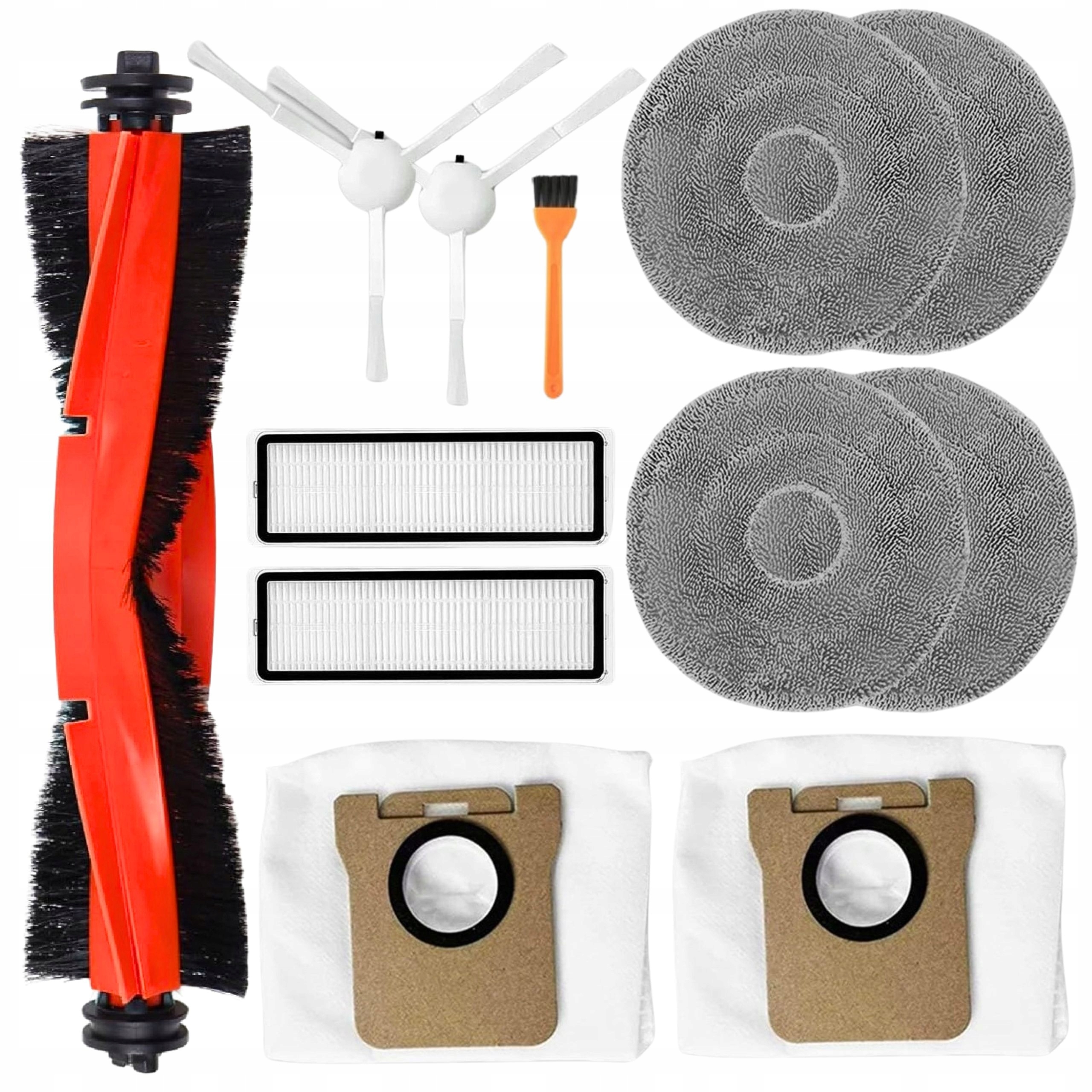 ZESTAW FILTRY SZCZOTKI MOP WORKI DO XIAOMI ROBOT VACUUM X10+ X20+ PLUS PRO