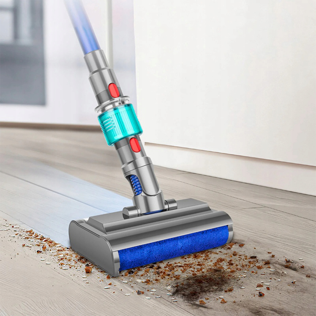 Mop Elektryczny Do Dyson V15 V7 V8 V10 V11 Z Led I Filtrem 2W1 - miniatura 9