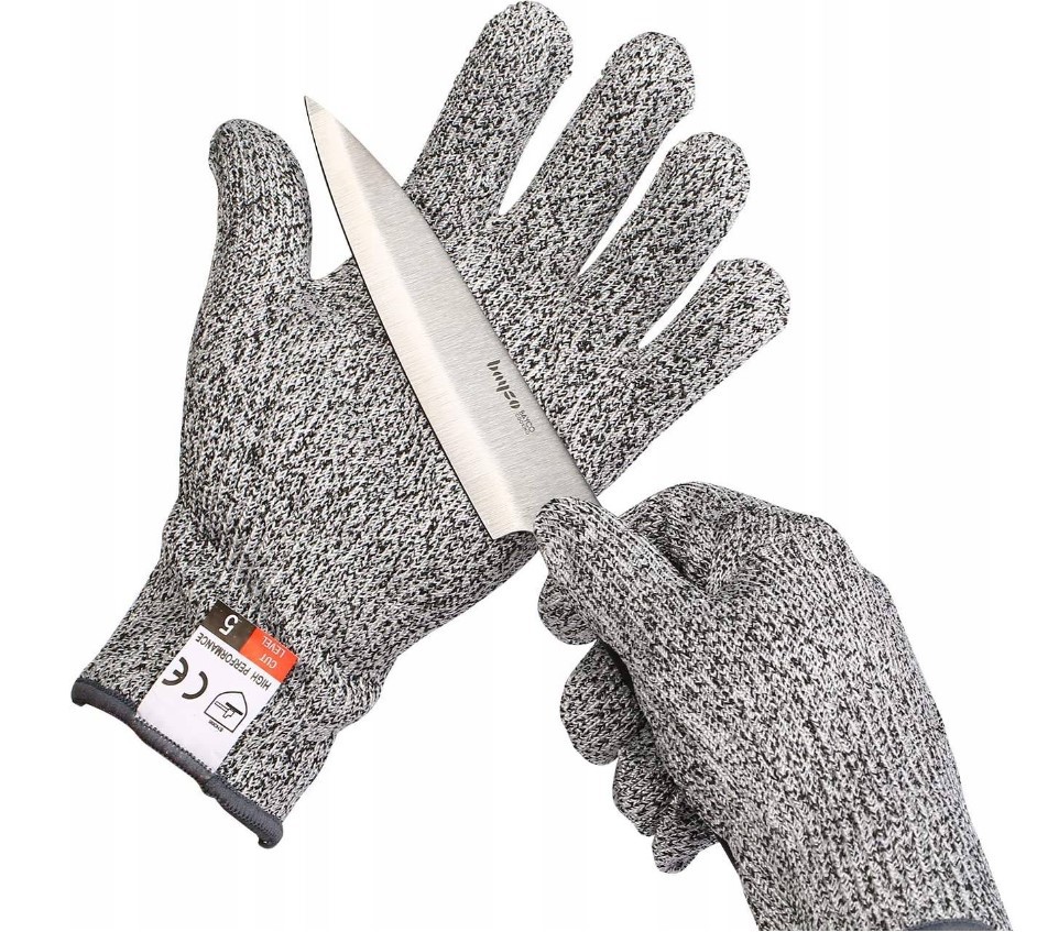 RĘKAWICE ANTYPRZECIĘCIOWE KUCHENNE DO OSTRZENIA NOŻY 5 POZIOM OCHRONY XL 7