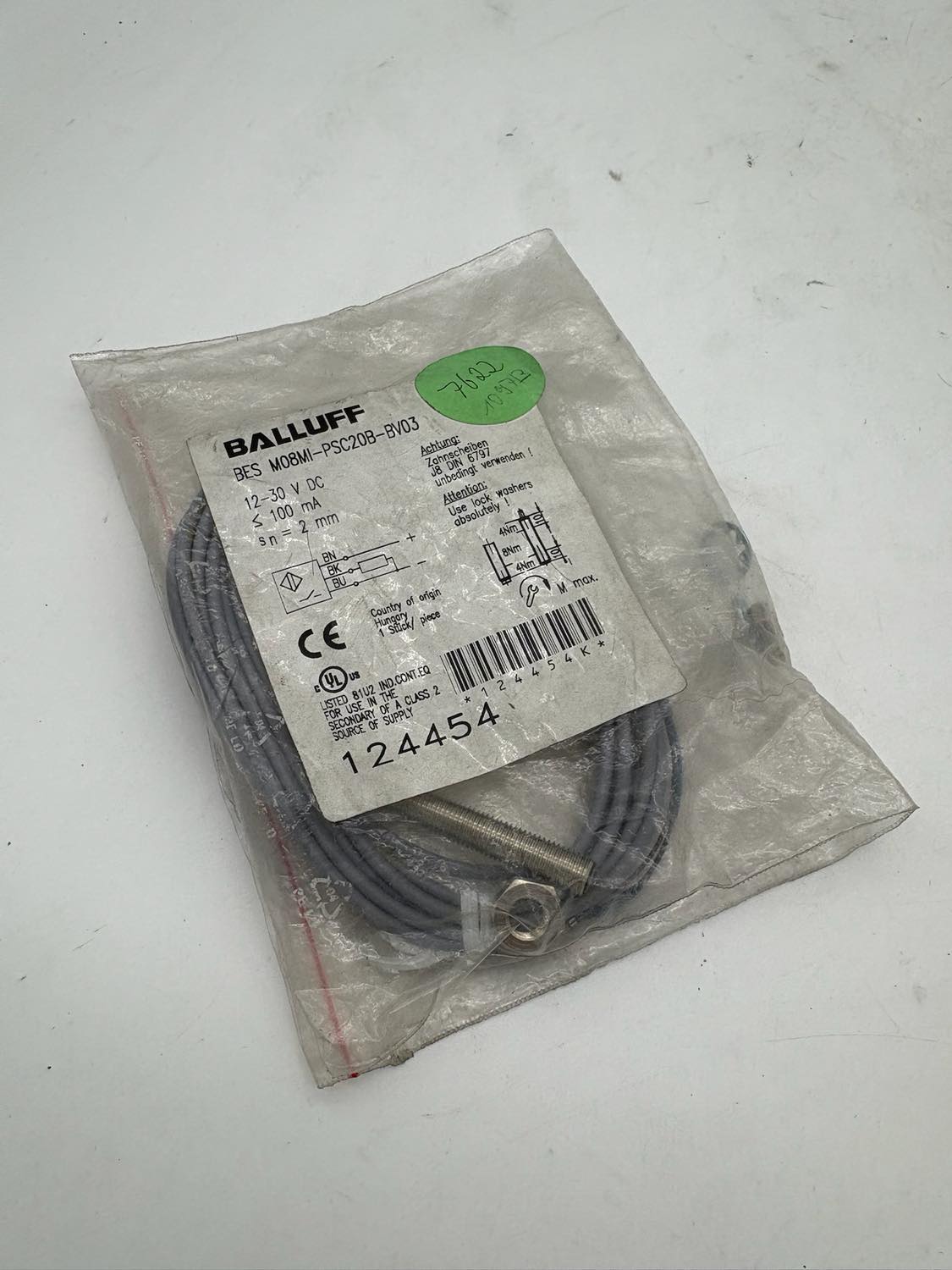 Balluff BES M08MI-PSC20B-BV03 Inductive standard sensors with preferred types BES M08MI-PSC20B-BV03 — Proximity & Inductive Sensors