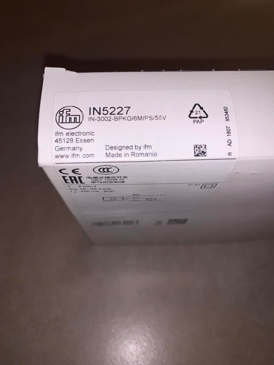 IN5227 IFM, Proximity & Inductive Sensors