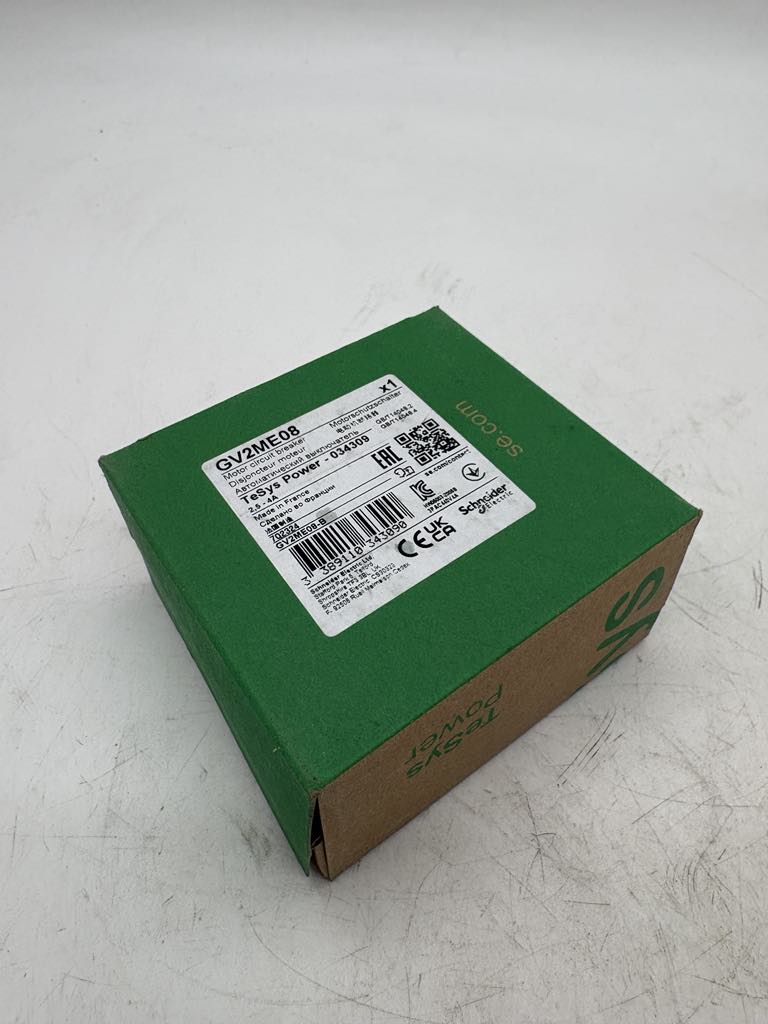 Schneider Electric GV2ME08 TeSys Deca Manual Starter and Protector, thermal magnetic circuit protector, push buttons, 2.5 to 4 A, screw clamp — Leistungsschalter & Sicherungen